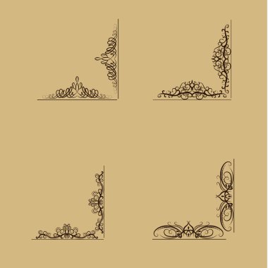 Girdap çiçek tasarım kümesi