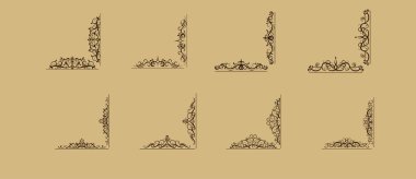 Girdap çiçek tasarım kümesi