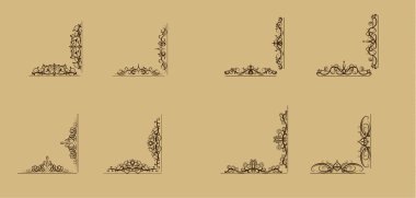 Girdap çiçek tasarım kümesi