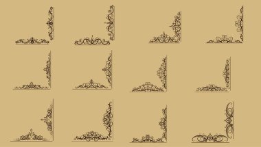 Girdap çiçek tasarım kümesi