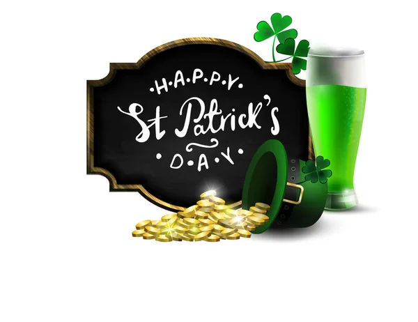 Plakat für den St. Patrick 's Day. Vektor — Stockvektor