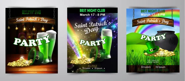 Vector St. Patrick 's Day plakat design skabelon – Stock-vektor