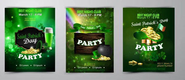 Wektor St. Patrick dzień s plakat szablon projektu — Wektor stockowy