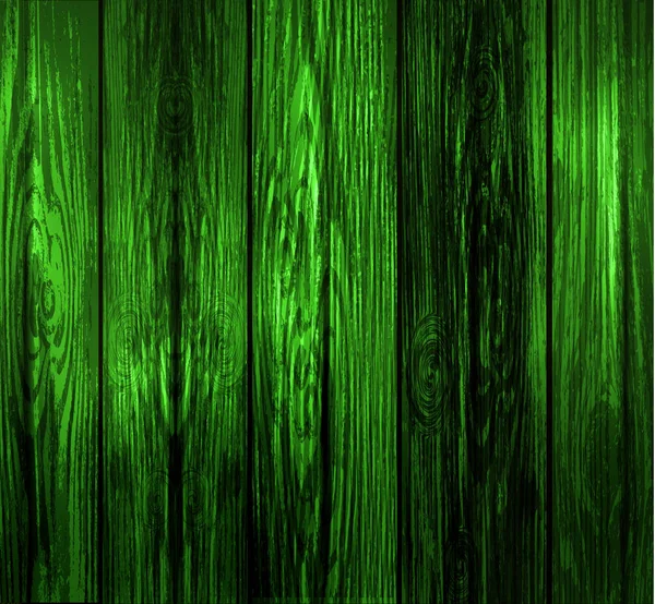 Grön trä bakgrund — Stock vektor