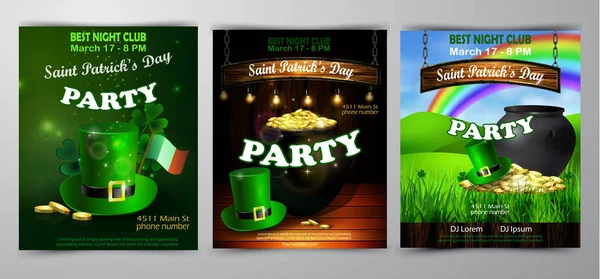 Wektor St. Patrick dzień s plakat szablon projektu — Wektor stockowy