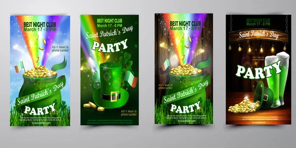 Wektor St. Patrick dzień s plakat szablon projektu — Wektor stockowy