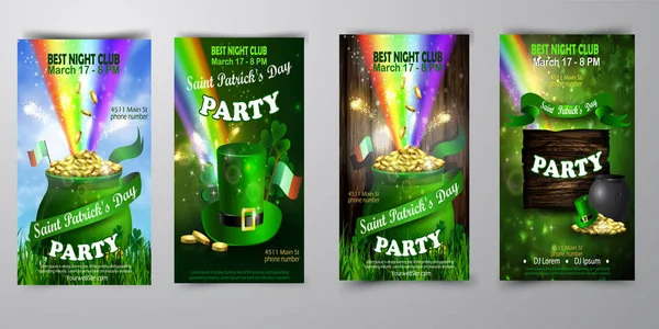 Vektör St. Patrick s gün poster tasarım şablonu — Stok Vektör