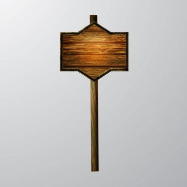 ahşap boş çizgi film tabela