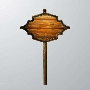 ahşap boş çizgi film tabela