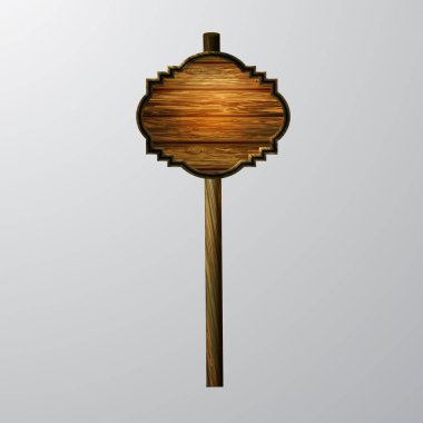 ahşap boş çizgi film tabela