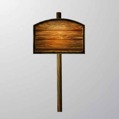 ahşap boş çizgi film tabela