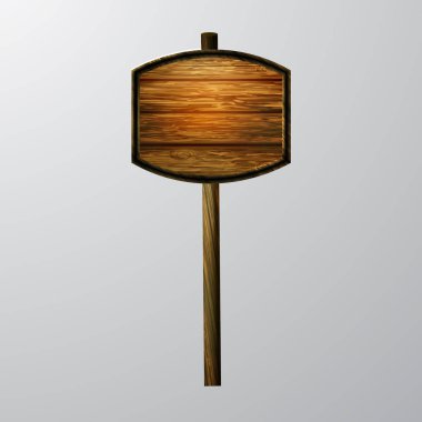 ahşap boş çizgi film tabela