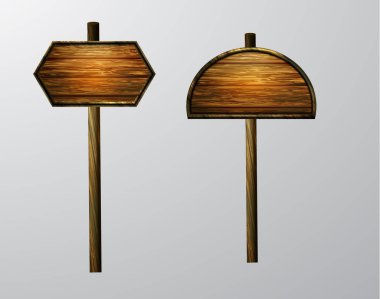 ahşap boş çizgi film tabela