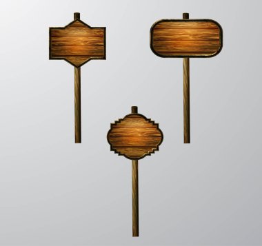 ahşap boş çizgi film tabela