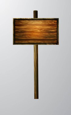 ahşap boş çizgi film tabela