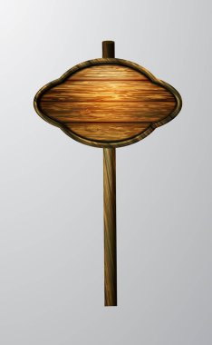 ahşap boş çizgi film tabela