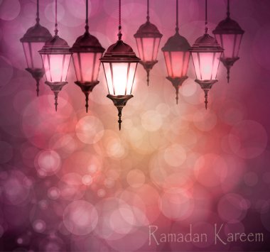 Işıkları ile karmaşık Arapça lambalar