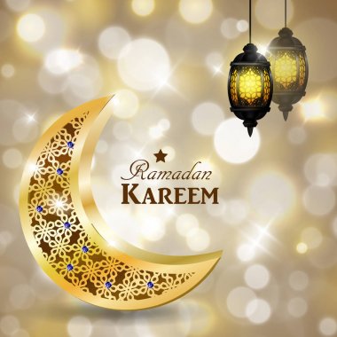 Ramadan Kareem İslam tasarım sembolü tebrik