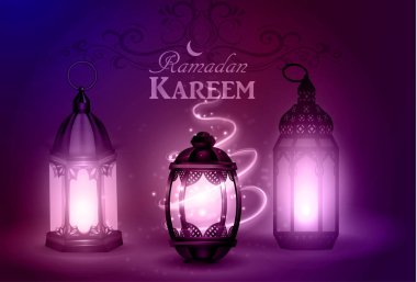 Cami siluet günbatımı gökyüzü ve İslam'ın Ramazan için soyut ışık