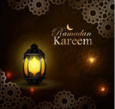 Ramazan Kareem, tebrik arka plan, eps 10