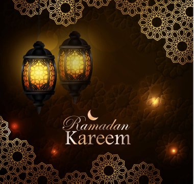 Ramazan Kareem, tebrik arka plan, eps 10