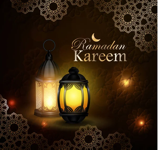Ramadan Kareem, pozdrowienie tła, eps 10 — Wektor stockowy