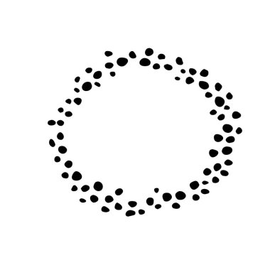 El çizilmiş çiçek çelenk vektör illüstrasyon