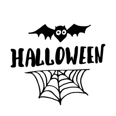 Cadılar Bayramınız Kutlu Olsun. Yaratıcı Hat el çekilmiş