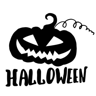 Cadılar Bayramınız Kutlu Olsun. Yaratıcı Hat el çekilmiş