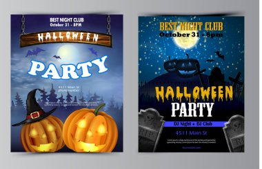 Halloween pumpkins ile dikey arka plan