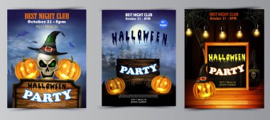 Halloween pumpkins ile dikey arka plan