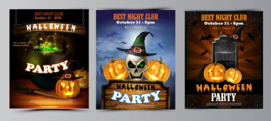 Halloween pumpkins ile dikey arka plan