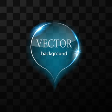 Cam vektör düğmesi düzlemi. Kolay düzenlenebilir arkaplan