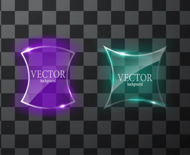 Cam vektör düğmesi düzlemi. Kolay düzenlenebilir arkaplan