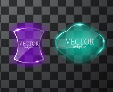 Cam vektör düğmesi düzlemi. Kolay düzenlenebilir arkaplan