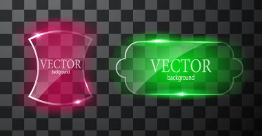 Cam vektör düğmesi düzlemi. Kolay düzenlenebilir arkaplan