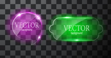 Cam vektör düğmesi düzlemi. Kolay düzenlenebilir arkaplan