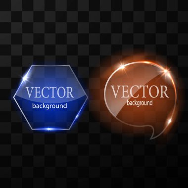 Cam vektör düğmesi düzlemi. Kolay düzenlenebilir arkaplan