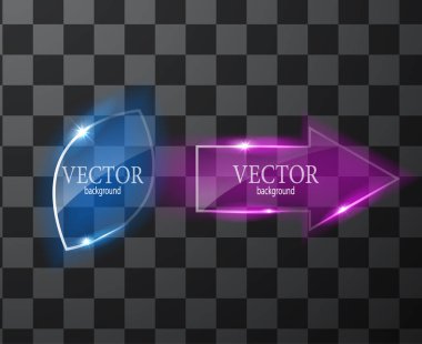 Cam vektör düğmesi düzlemi. Kolay düzenlenebilir arkaplan