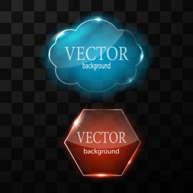 Cam vektör düğmesi düzlemi. Kolay düzenlenebilir arkaplan