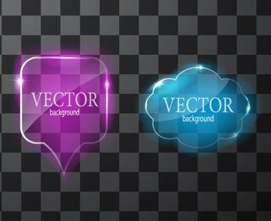 Cam vektör düğmesi düzlemi. Kolay düzenlenebilir arkaplan