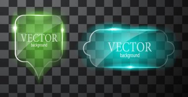 Cam vektör düğmesi düzlemi. Kolay düzenlenebilir arkaplan