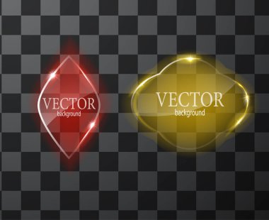 Cam vektör düğmesi düzlemi. Kolay düzenlenebilir arkaplan