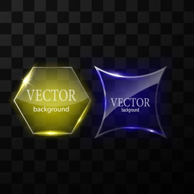 Cam vektör düğmesi düzlemi. Kolay düzenlenebilir arkaplan