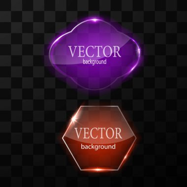 Cam vektör düğmesi düzlemi. Kolay düzenlenebilir arkaplan