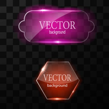 Cam vektör düğmesi düzlemi. Kolay düzenlenebilir arkaplan