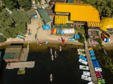 Hava aracı görüntüsü. Tekne istasyonu.