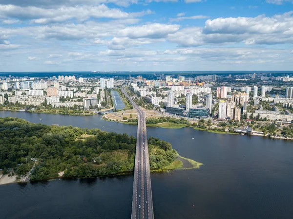 Vista Aérea Del Puente Paton Kiev — Foto de Stock