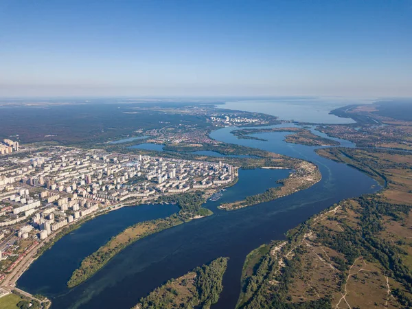 Vista Del Dniéper Kiev Desde Arriba — Foto de Stock