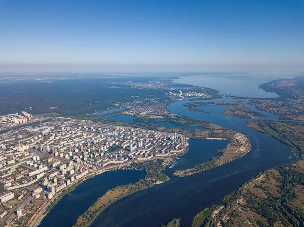 Vista Del Dniéper Kiev Desde Arriba — Foto de Stock